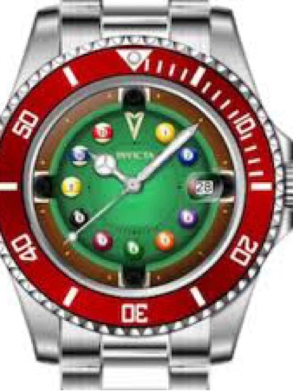 Invicta Pro Diver House Of Cards “Billiards Edition “ Men’s Watch